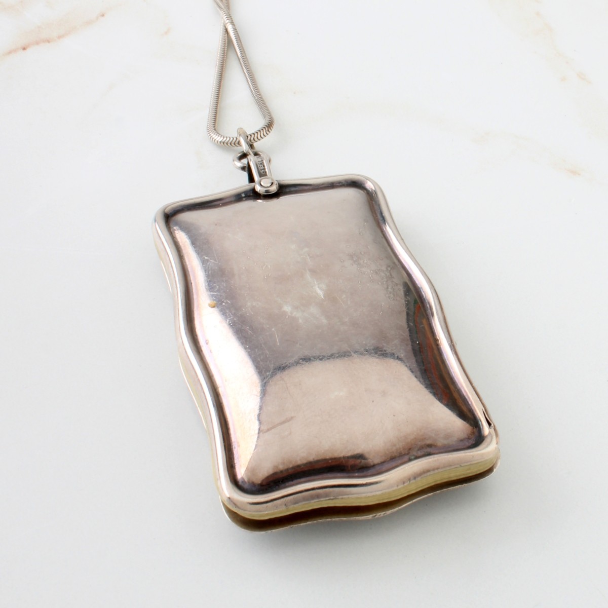Sterling Pendant Necklace and Child's Spoon