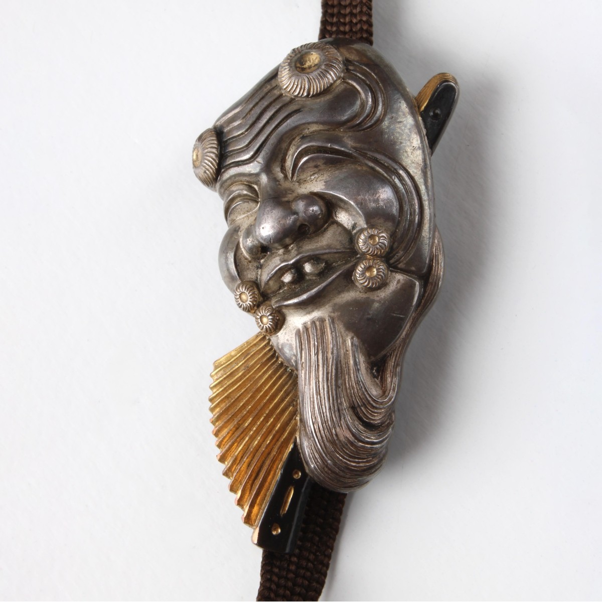 Japanese Meiji Silver Pendant