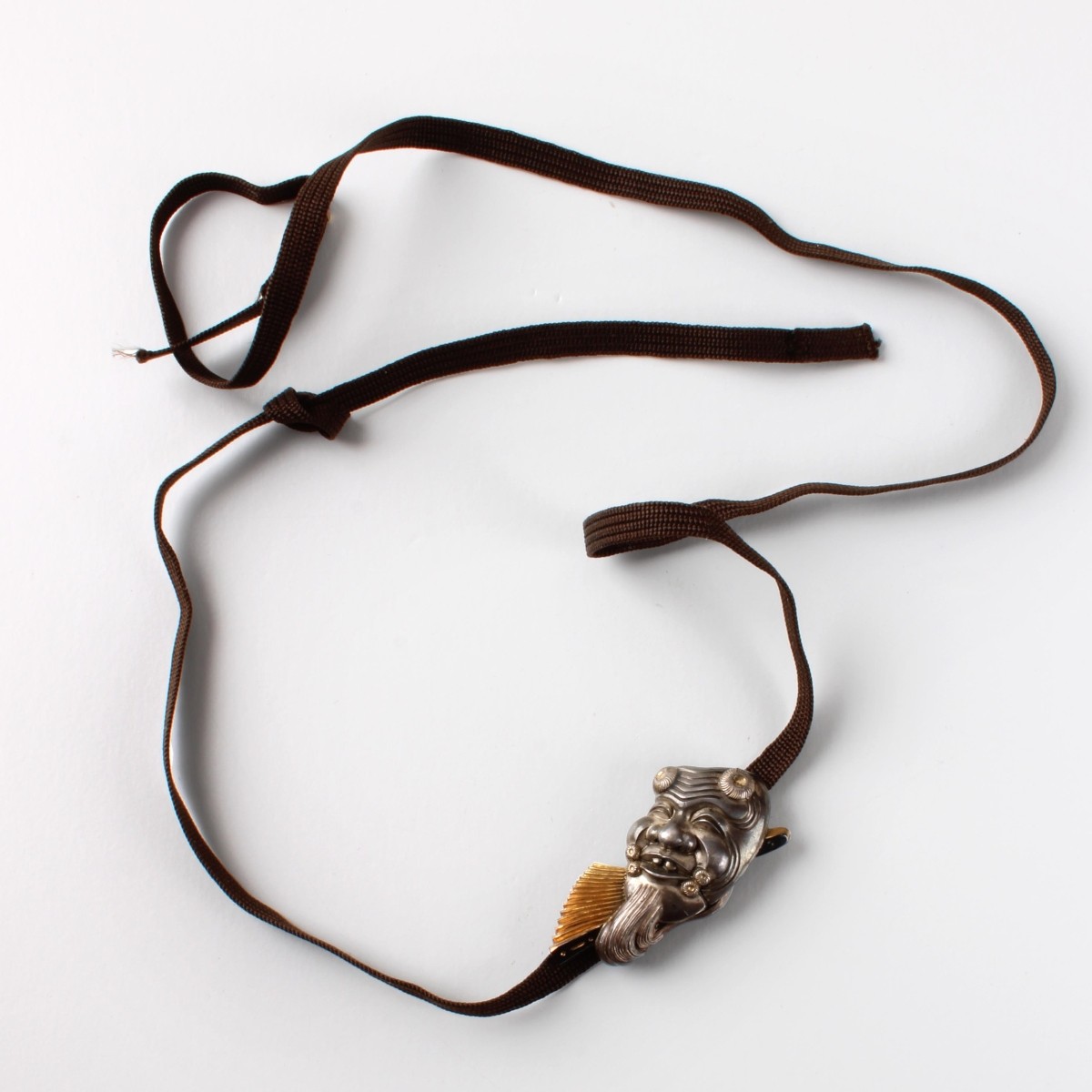 Japanese Meiji Silver Pendant