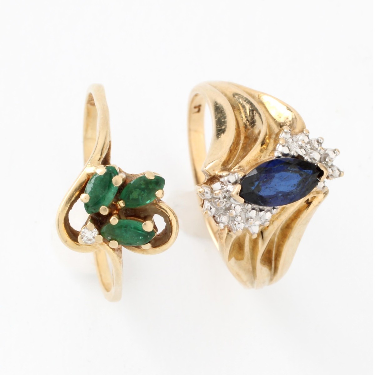 Gemstone and Gold Rings