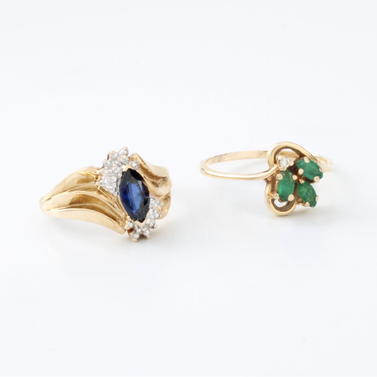 Gemstone and Gold Rings