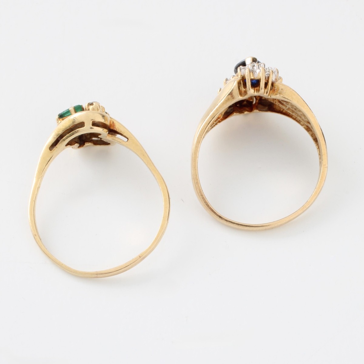 Gemstone and Gold Rings