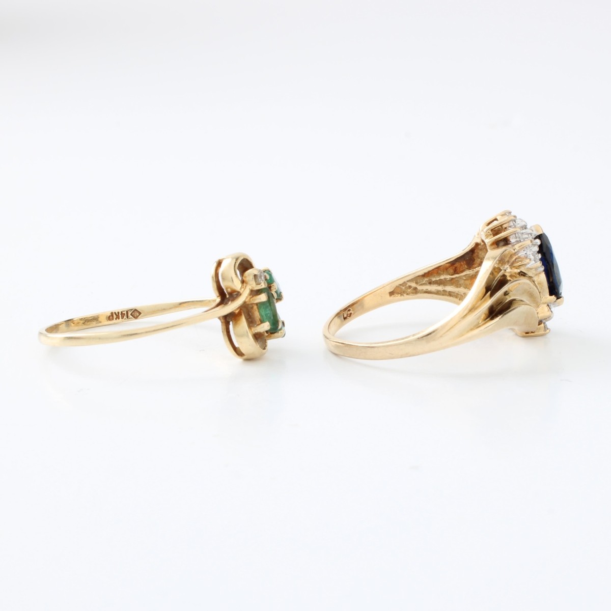 Gemstone and Gold Rings