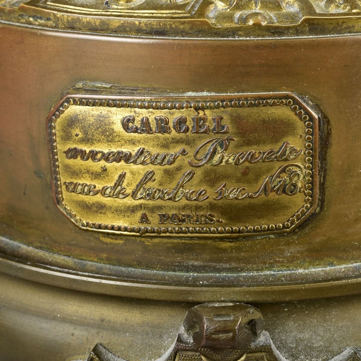 Pr. Carcel Brass Lamps Paris