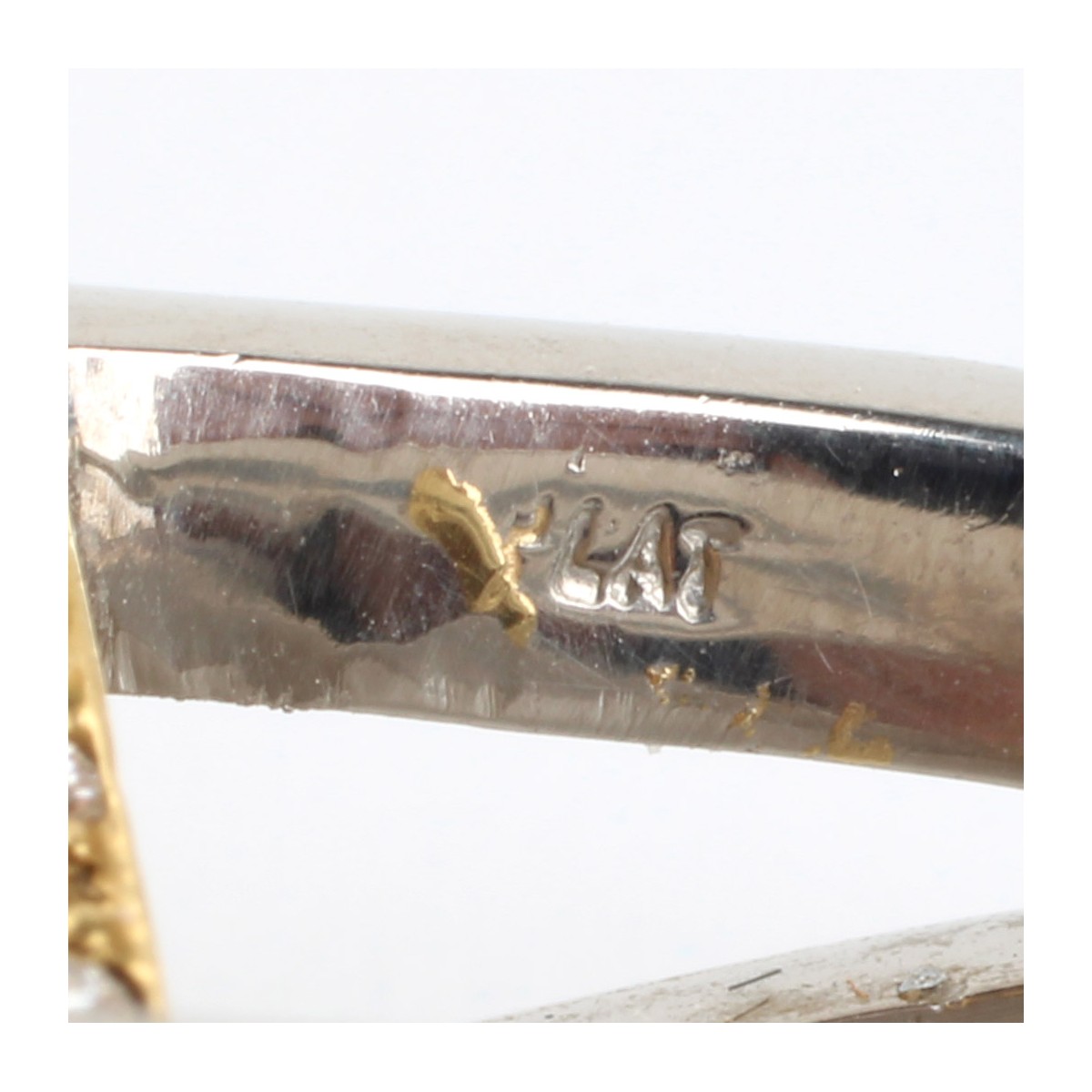Diamond, Platinum and 18K Ring