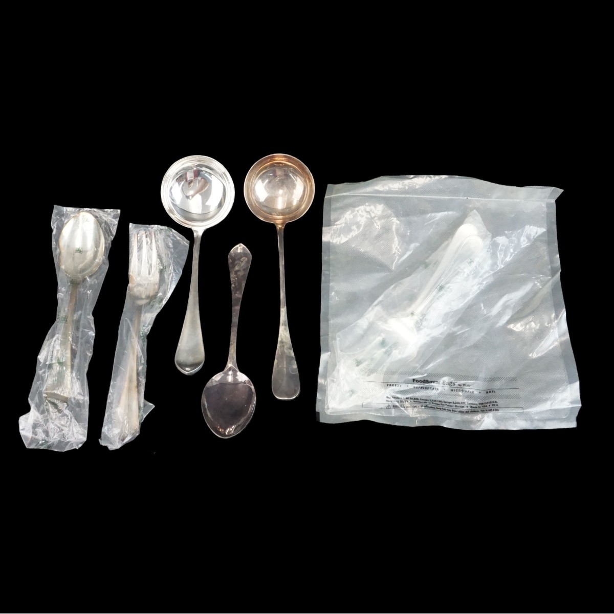7 Vintage French Silver Serving Pieces