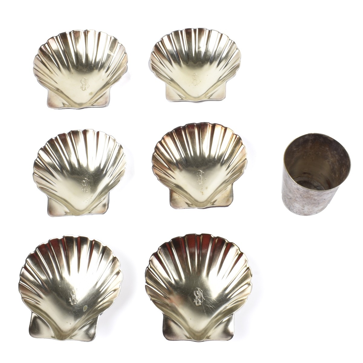 7 Vintage Henckel's Silverplated Tableware