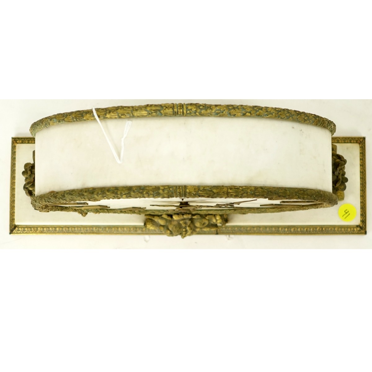 Ormolu, Patinated Bronze Marble Mantle Clock