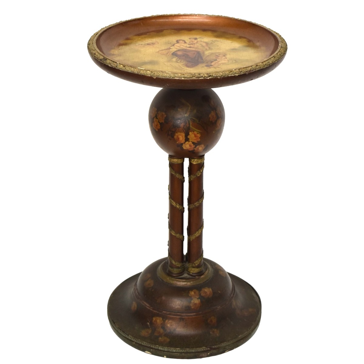 19th Century Hand Painted Continental Stand