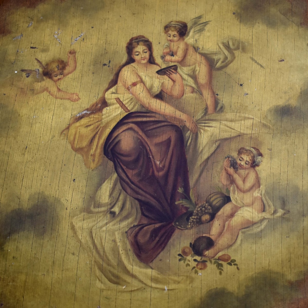 19th Century Hand Painted Continental Stand