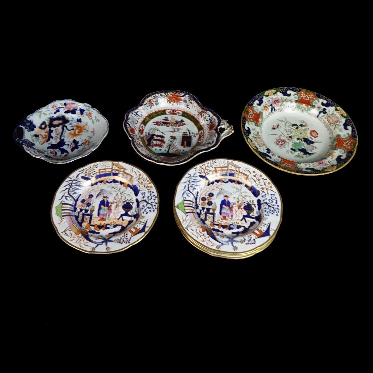 Vintage/Antique English Imari Tableware