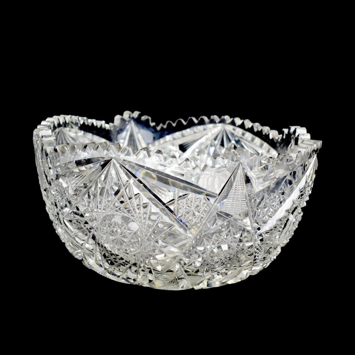 Three Vintage Cut Glass Tableware
