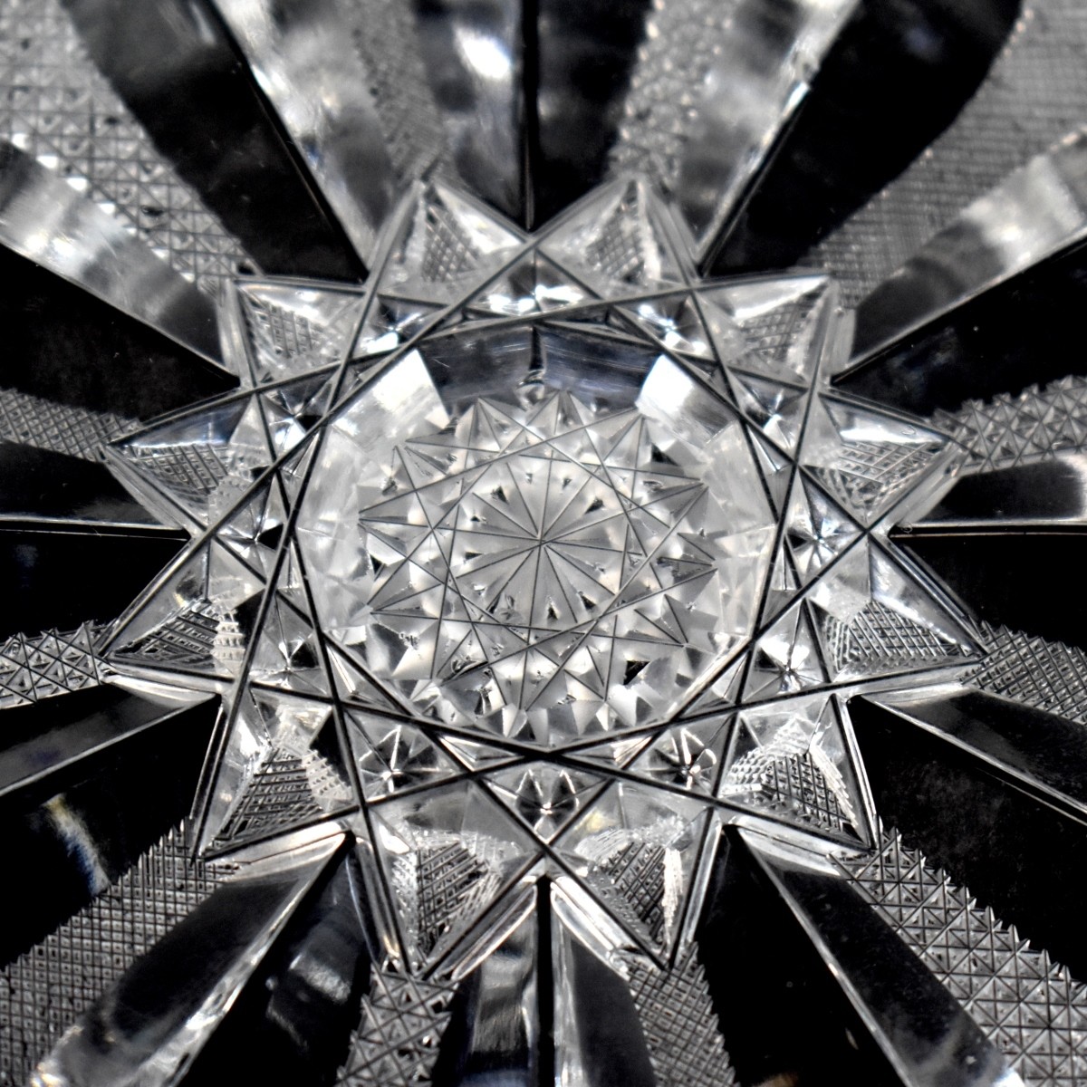 Three Vintage Cut Glass Tableware