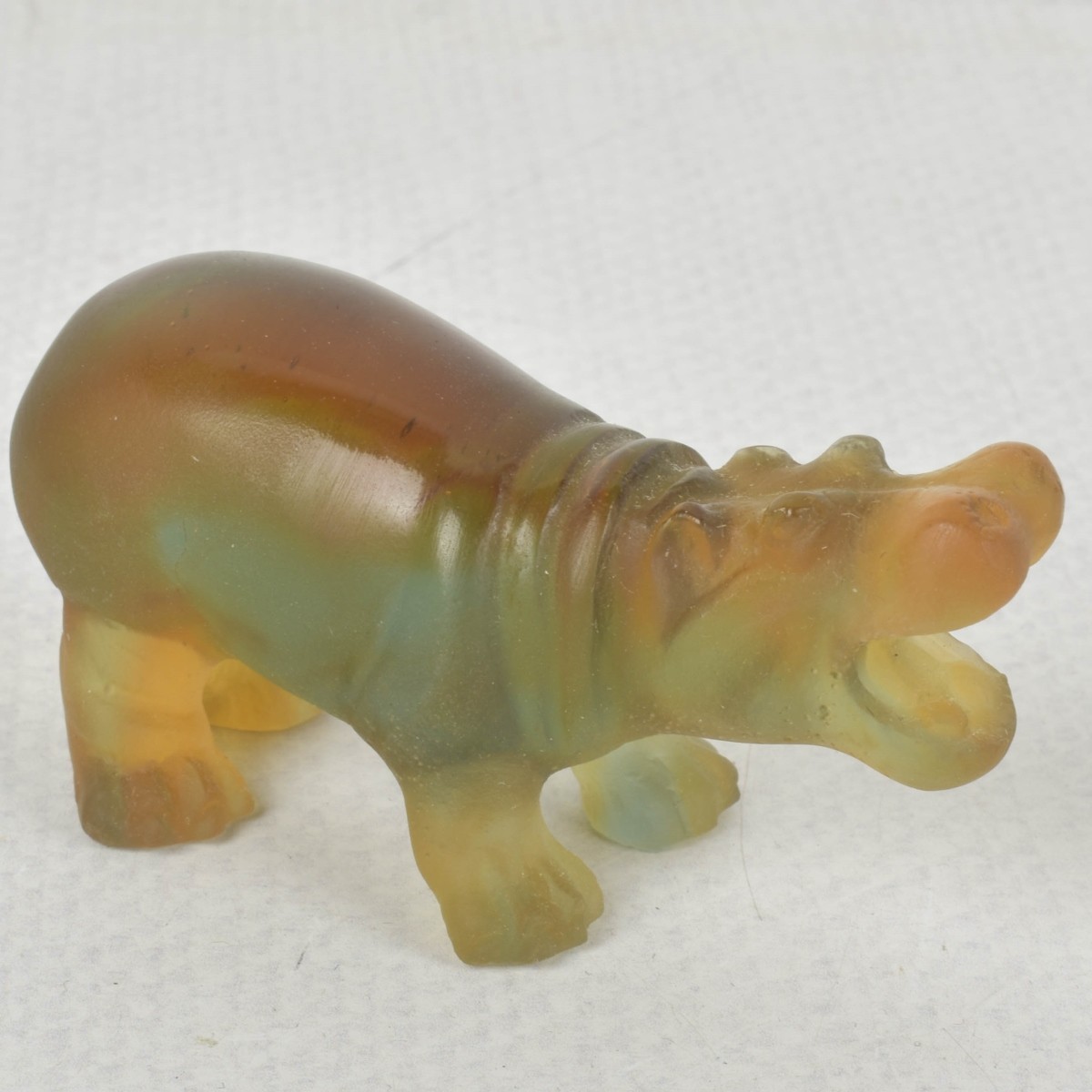 Daum France Crystal Hippopotamus