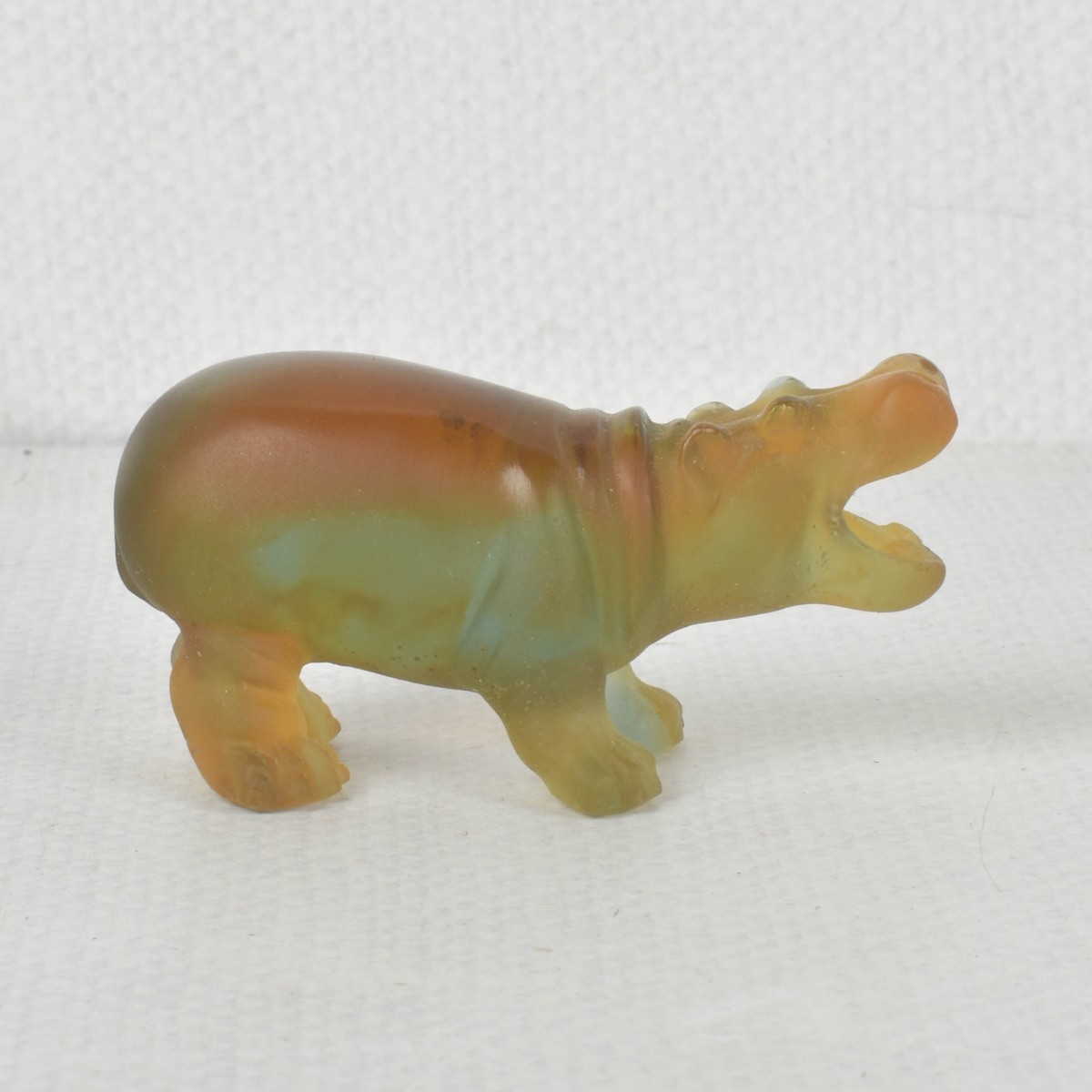 Daum France Crystal Hippopotamus