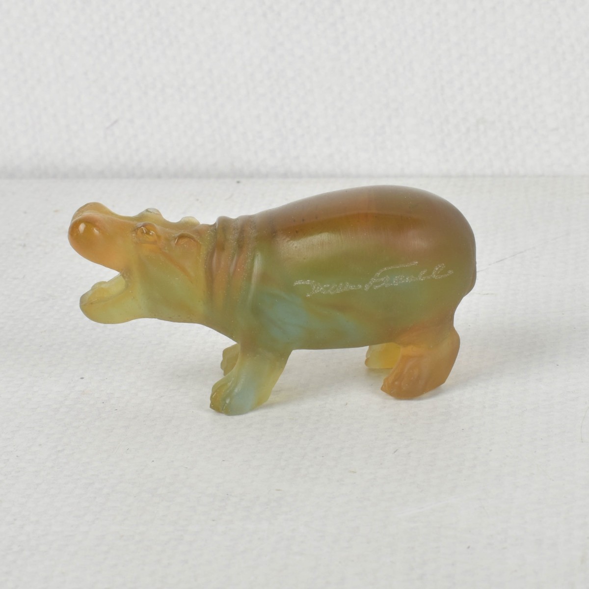 Daum France Crystal Hippopotamus