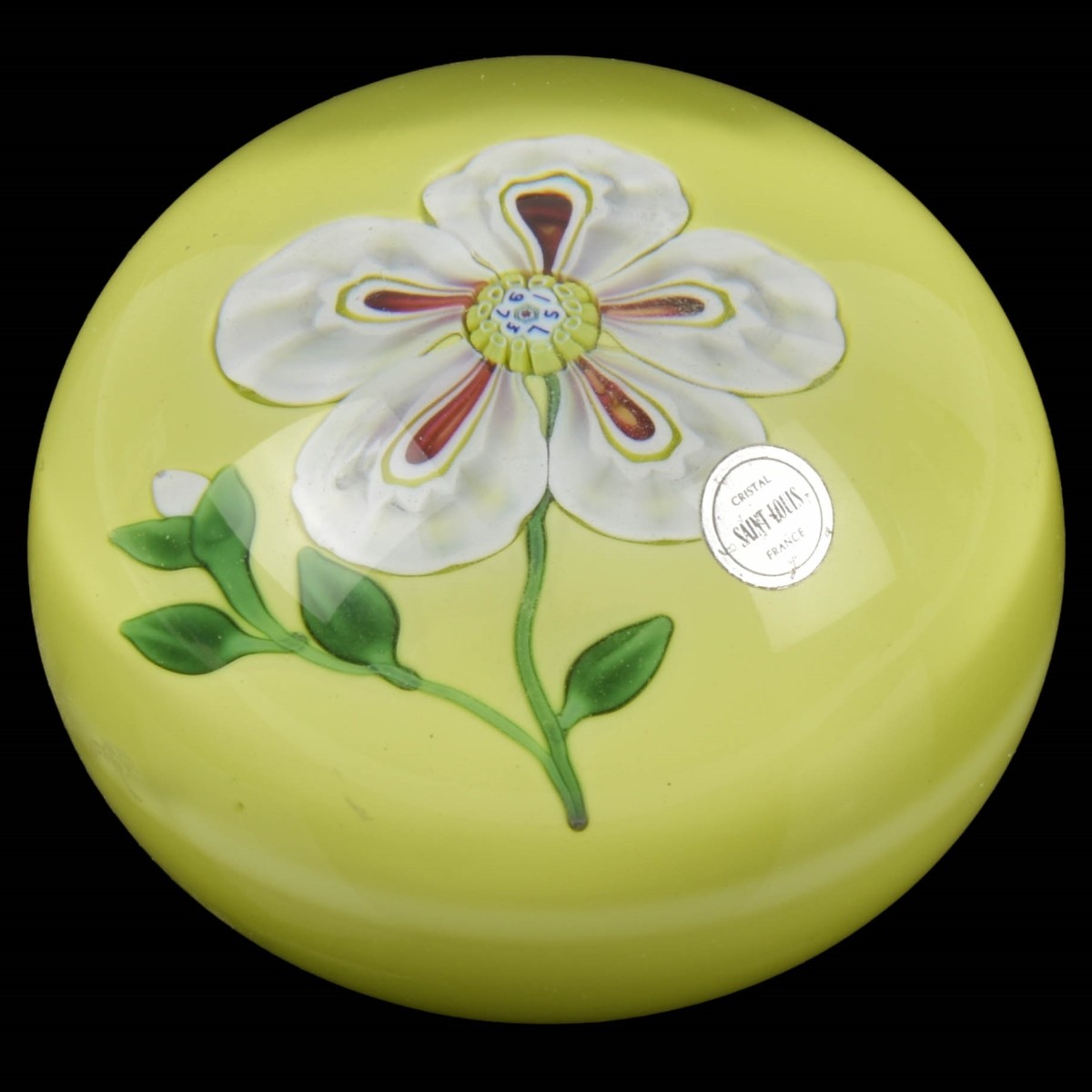 Vintage Saint-Louis Glass Paperweight