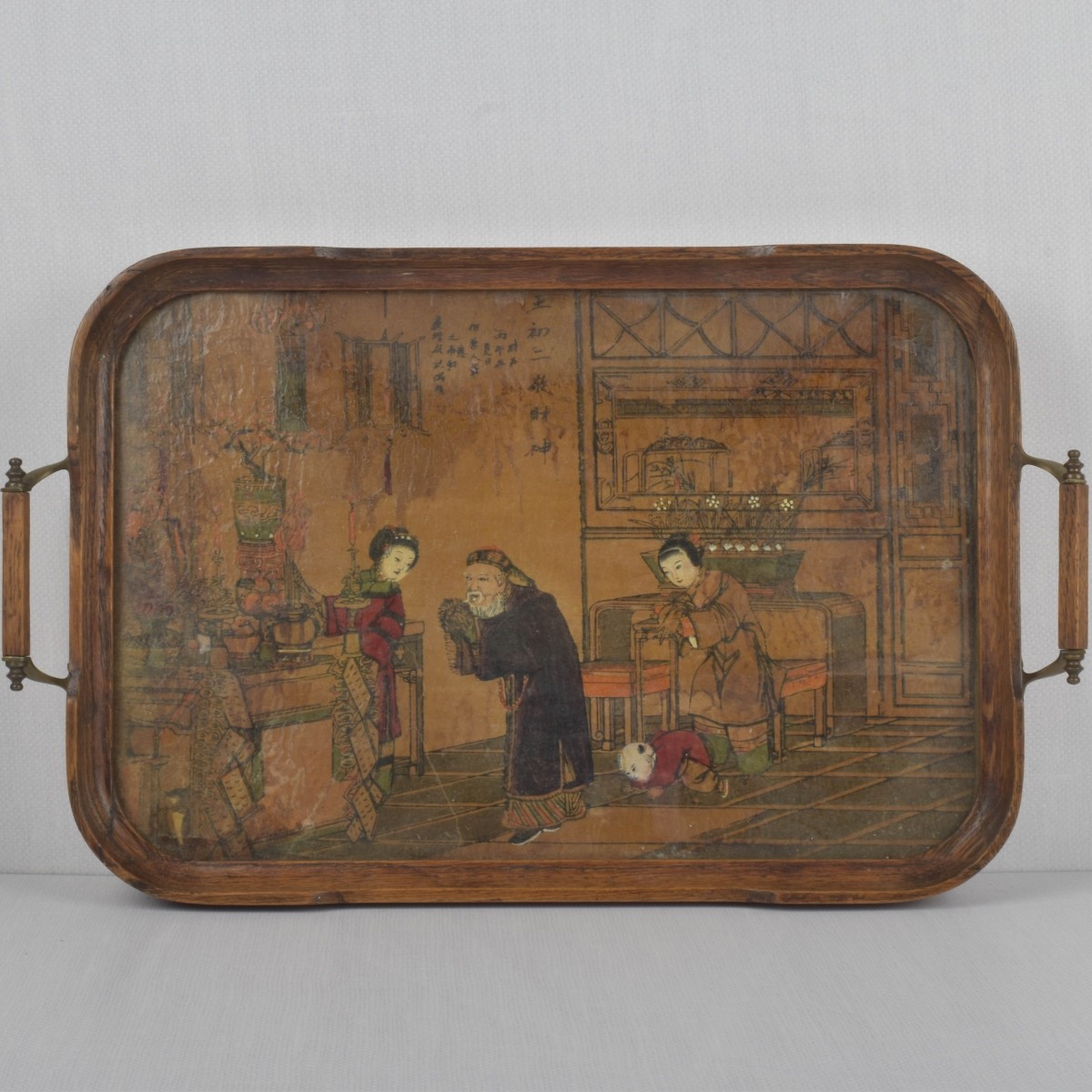 Antique Century Chinese Serving Tray
