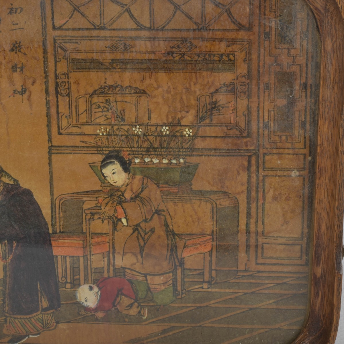 Antique Century Chinese Serving Tray