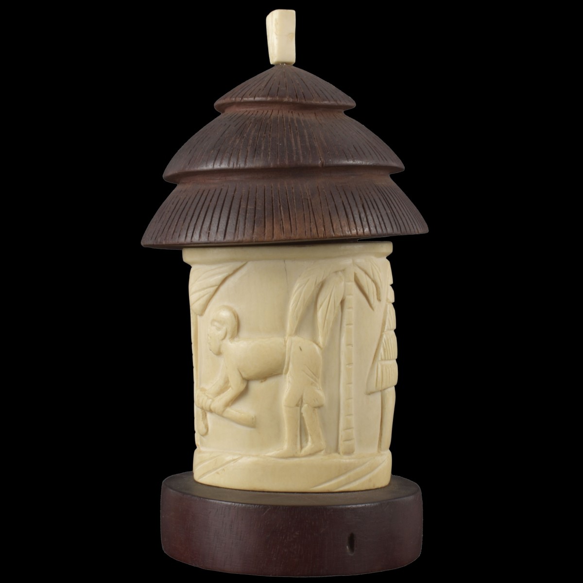 Antique Carved African Hut