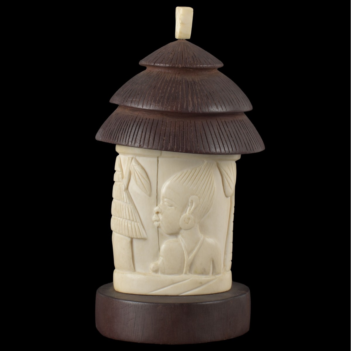 Antique Carved African Hut