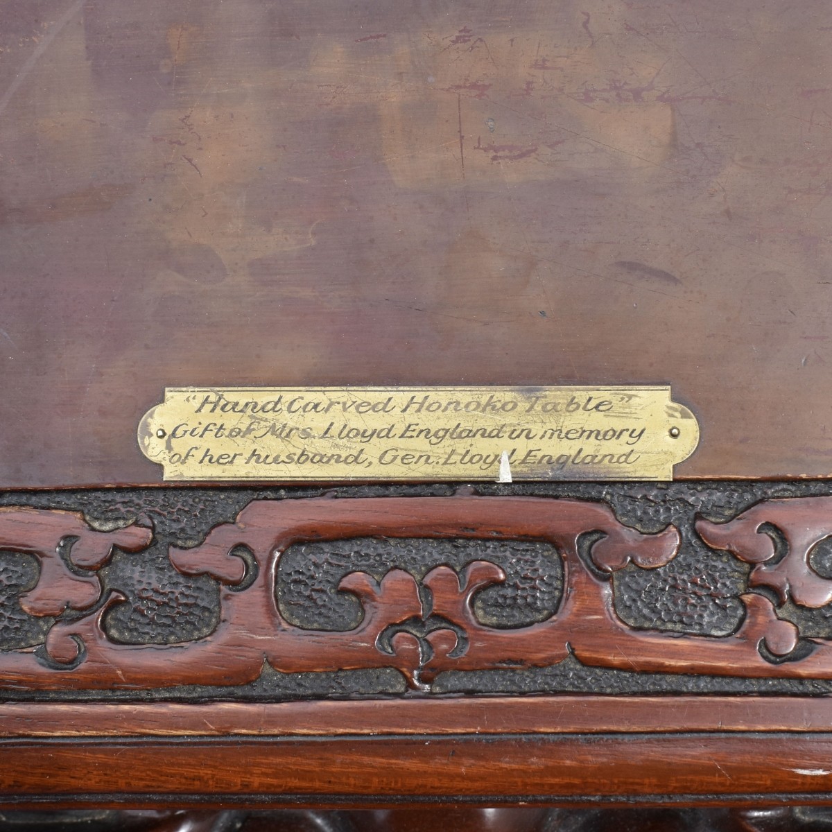 Carved Chinese Table