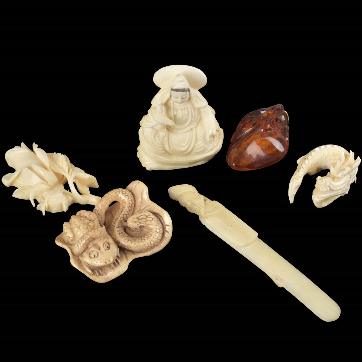 Collection of Japanese Carved Items