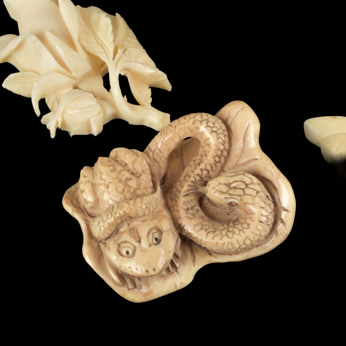 Collection of Japanese Carved Items