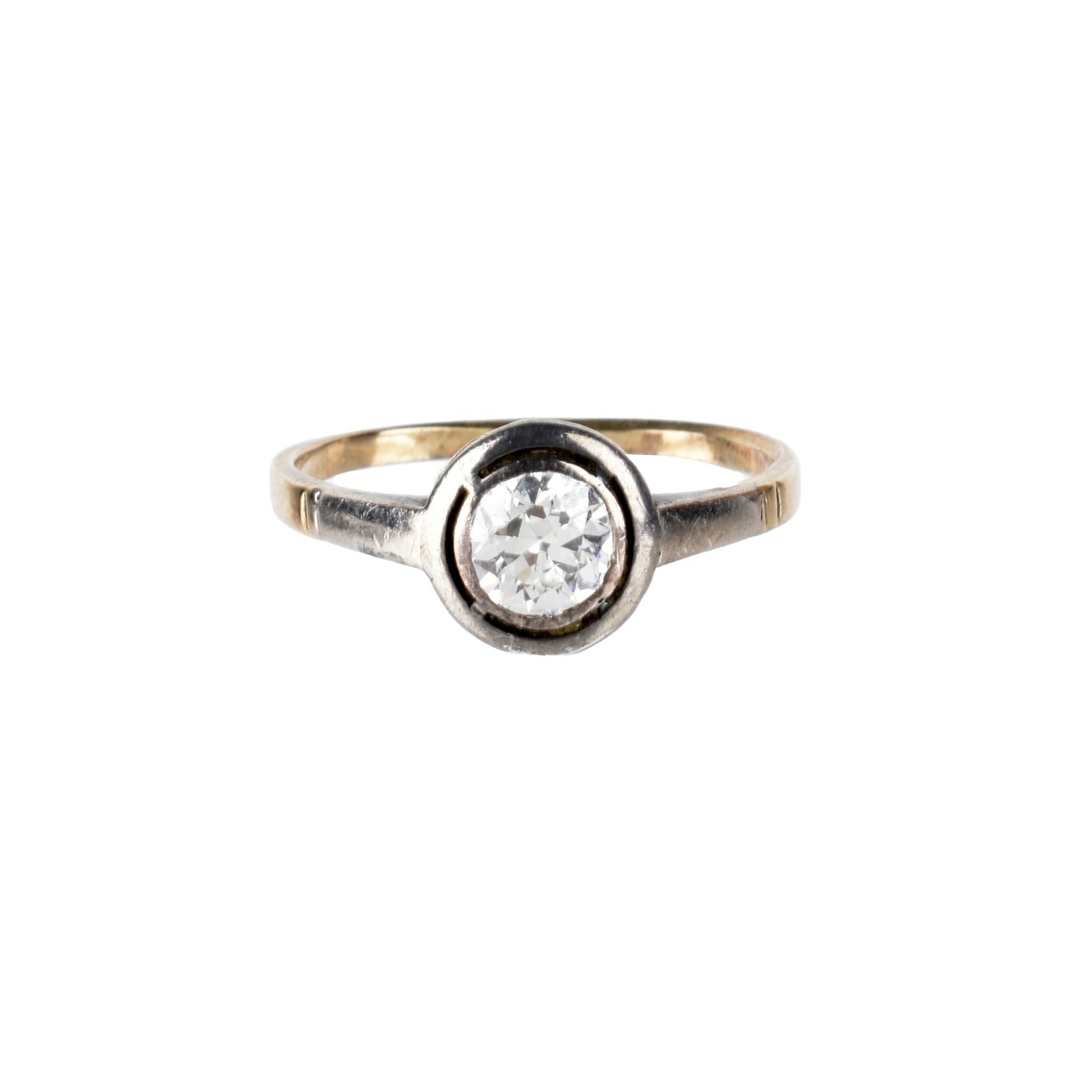 Russian Diamond and 14K Ring