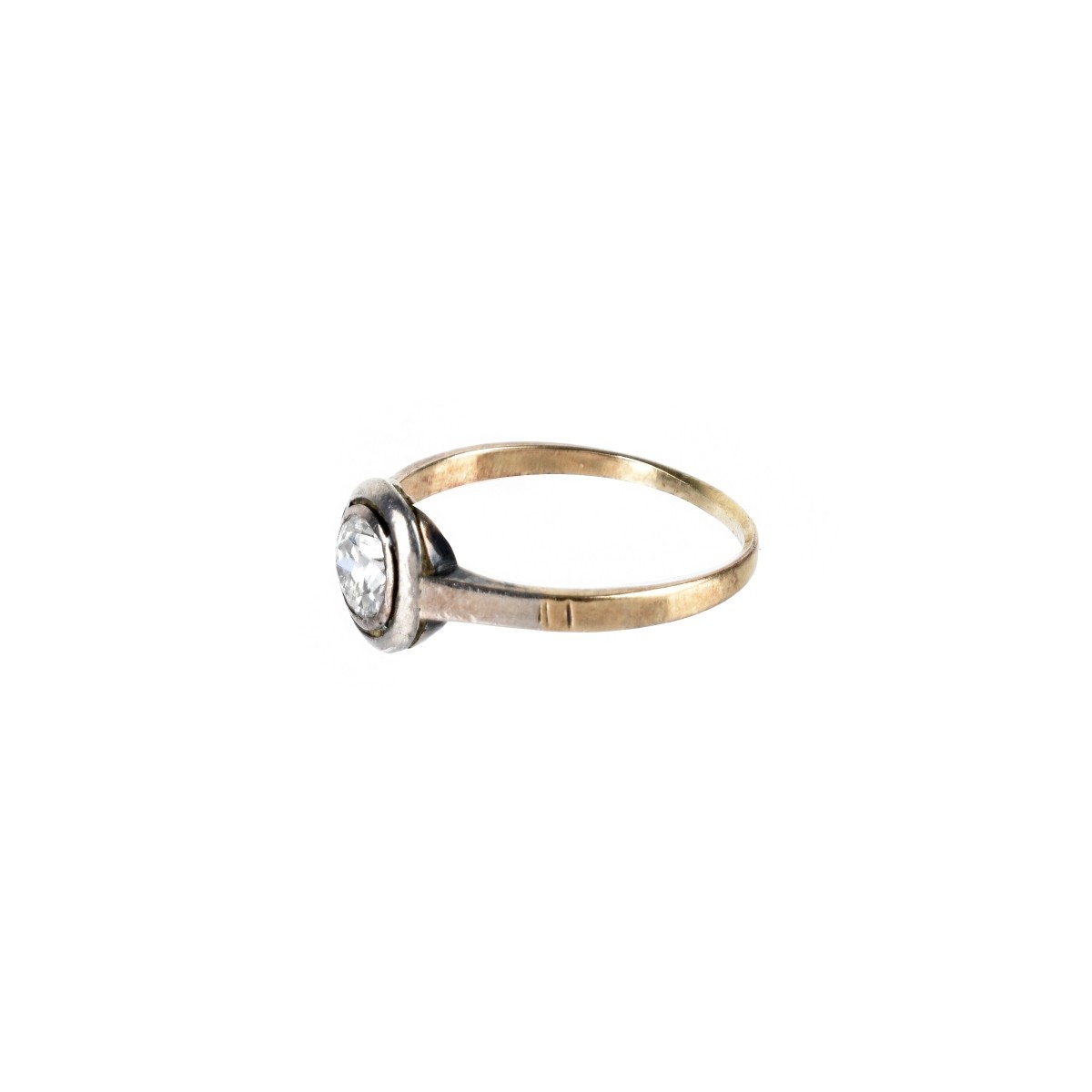 Russian Diamond and 14K Ring
