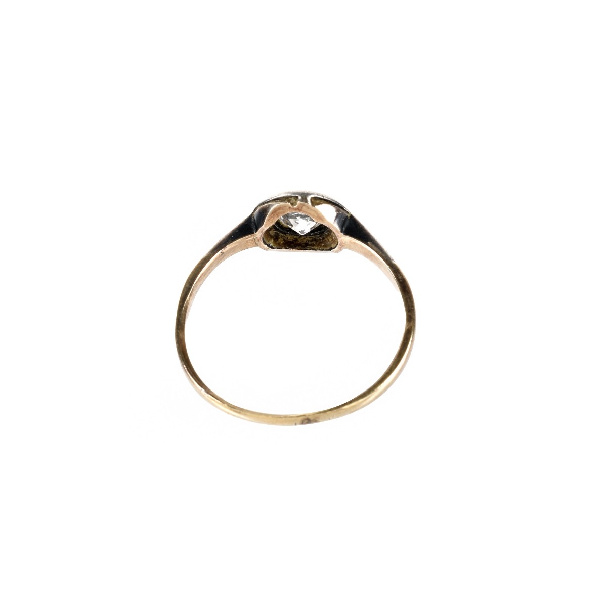 Russian Diamond and 14K Ring