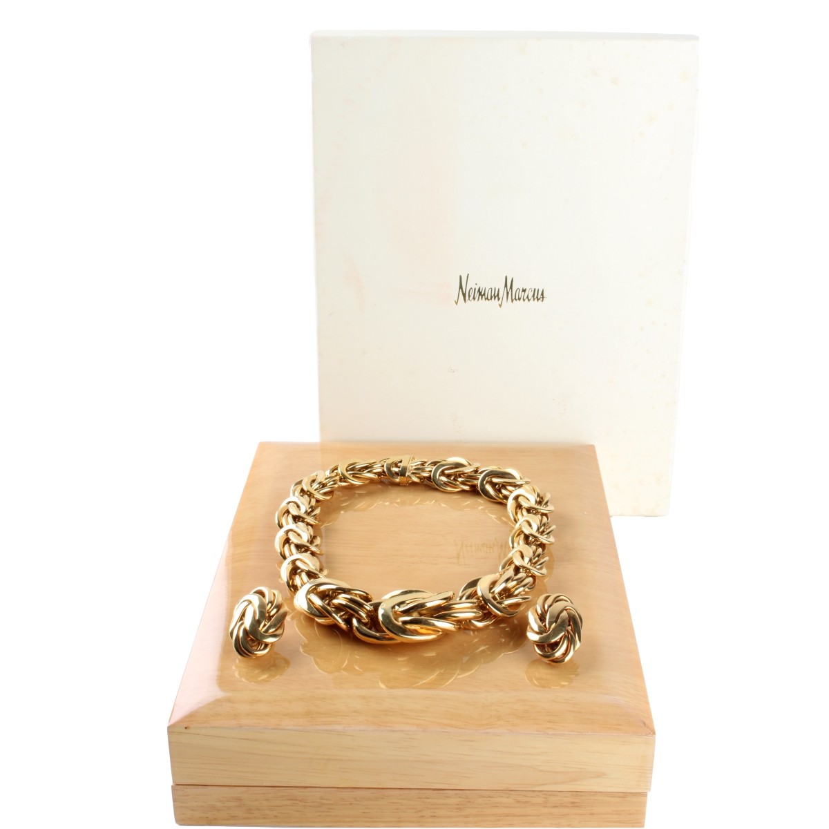 Neiman Marcus 18K Necklace and Earrings