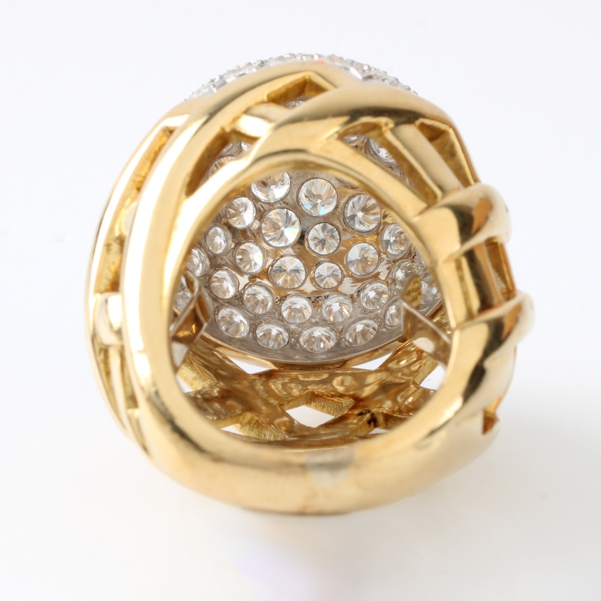 Diamond, Platinum and 18K Ring