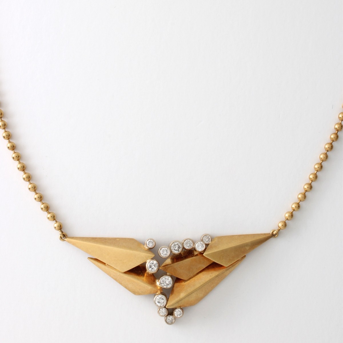 Wechler Diamond and 18K Necklace