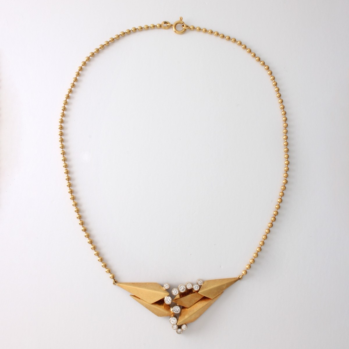Wechler Diamond and 18K Necklace