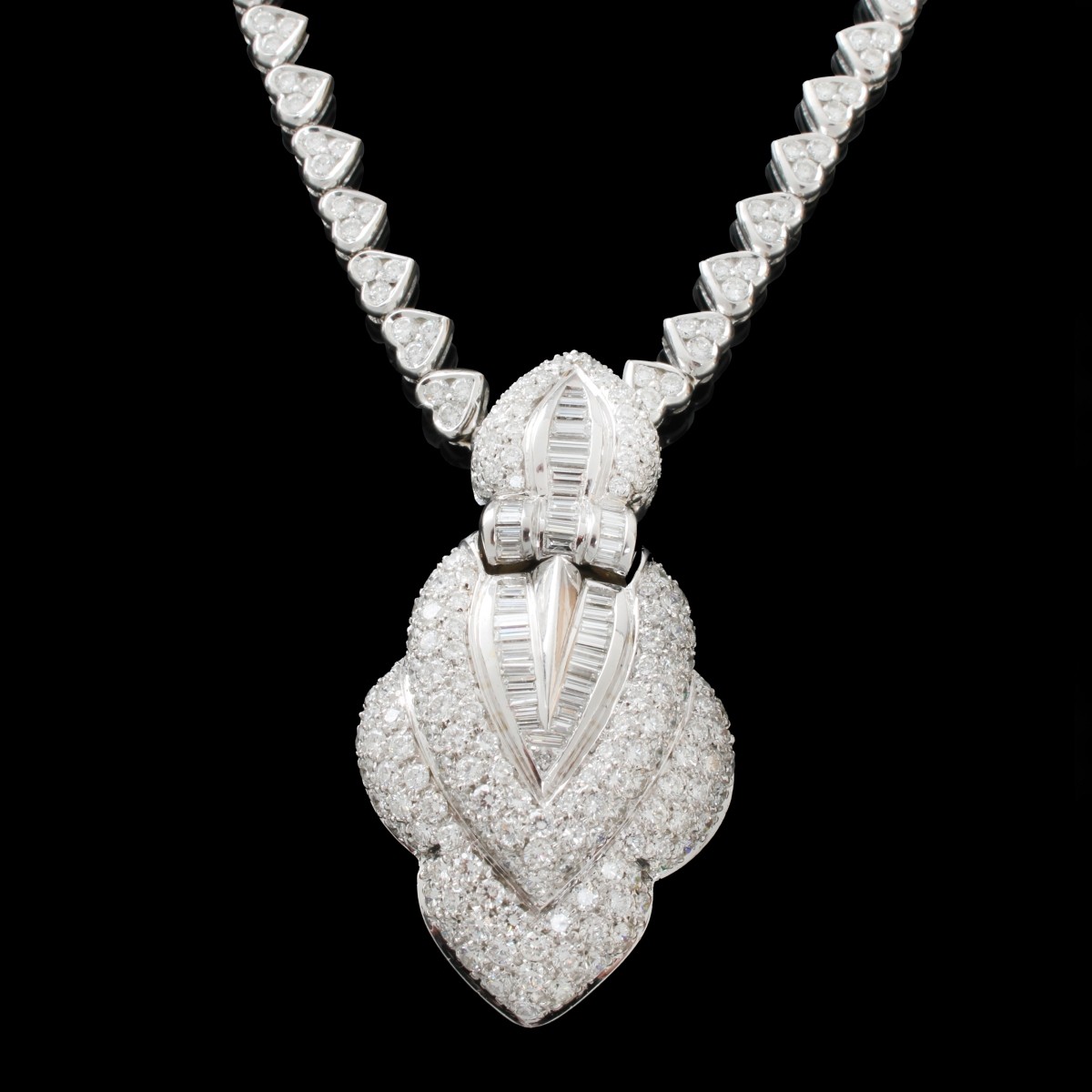 Diamond and 18K Pendant Necklace