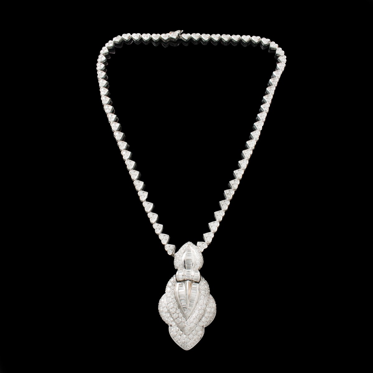 Diamond and 18K Pendant Necklace