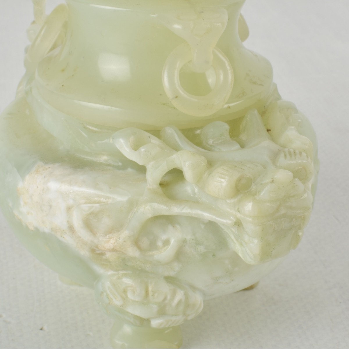 Chinese Serpentine Jade Incense Burner