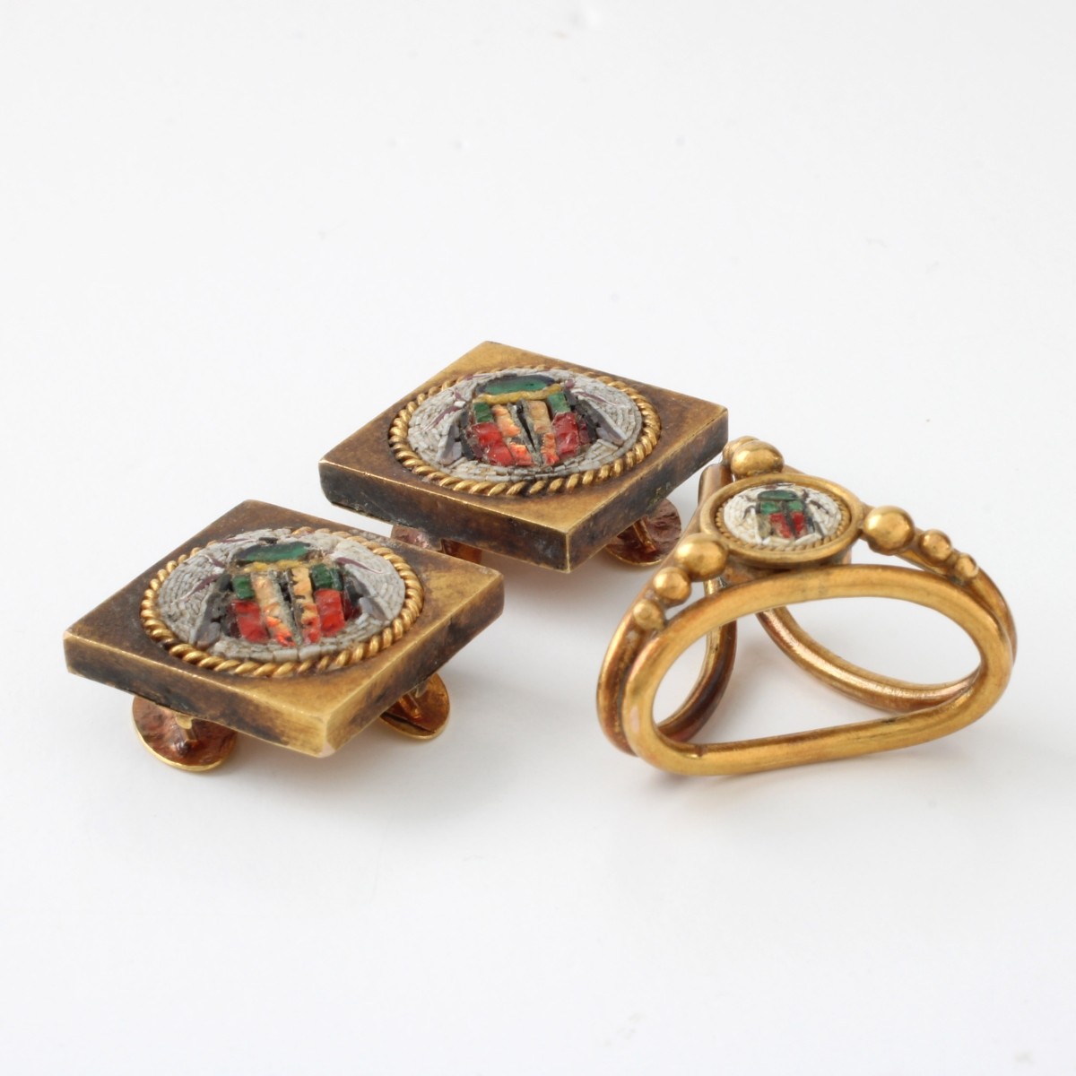 Micro Mosaic and 18K Jewelry