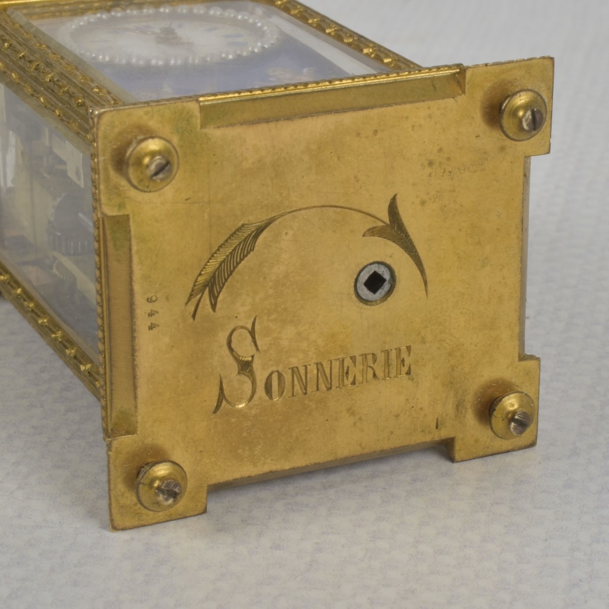 French Miniature Sonnerie Carriage Clock