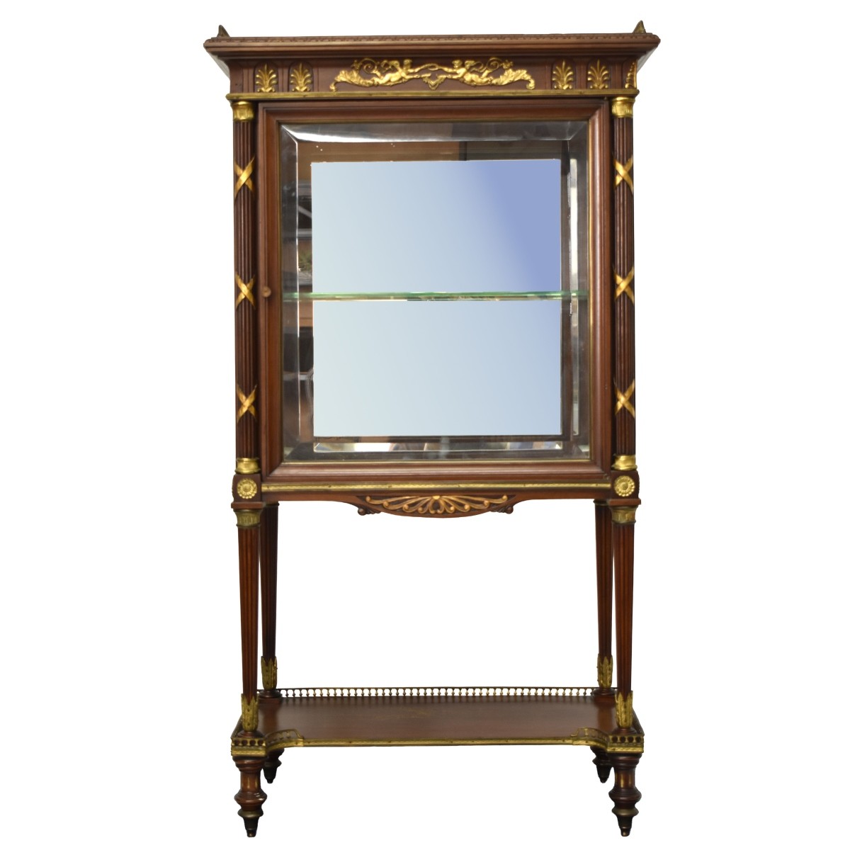Bronze Mounted Mahogany Vitrine