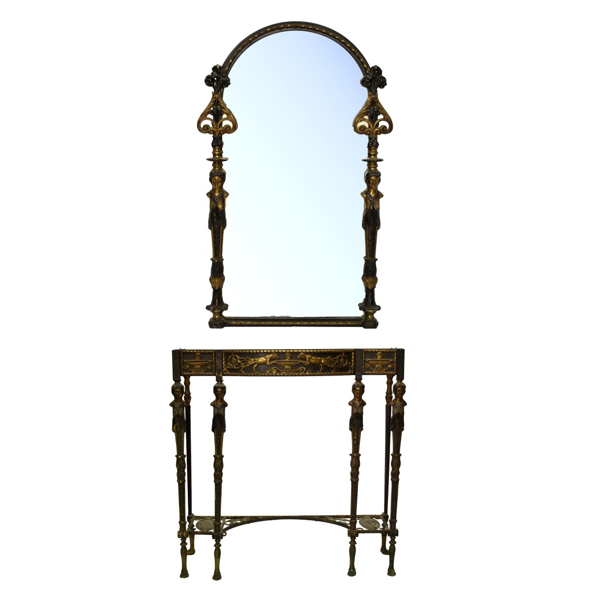 Oscar Bach Style Console and Mirror