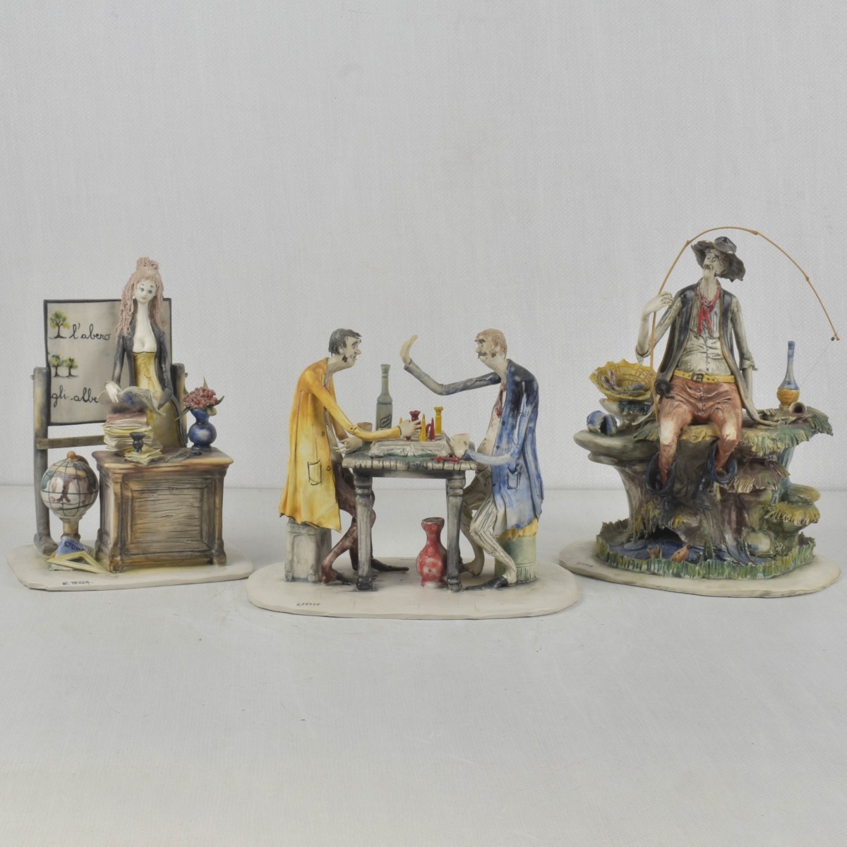 Vintage E. Tezza Capodimonte Sculptures