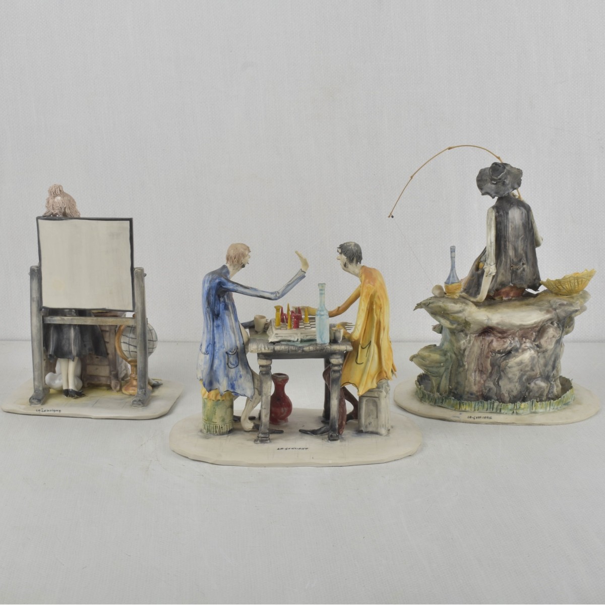 Vintage E. Tezza Capodimonte Sculptures
