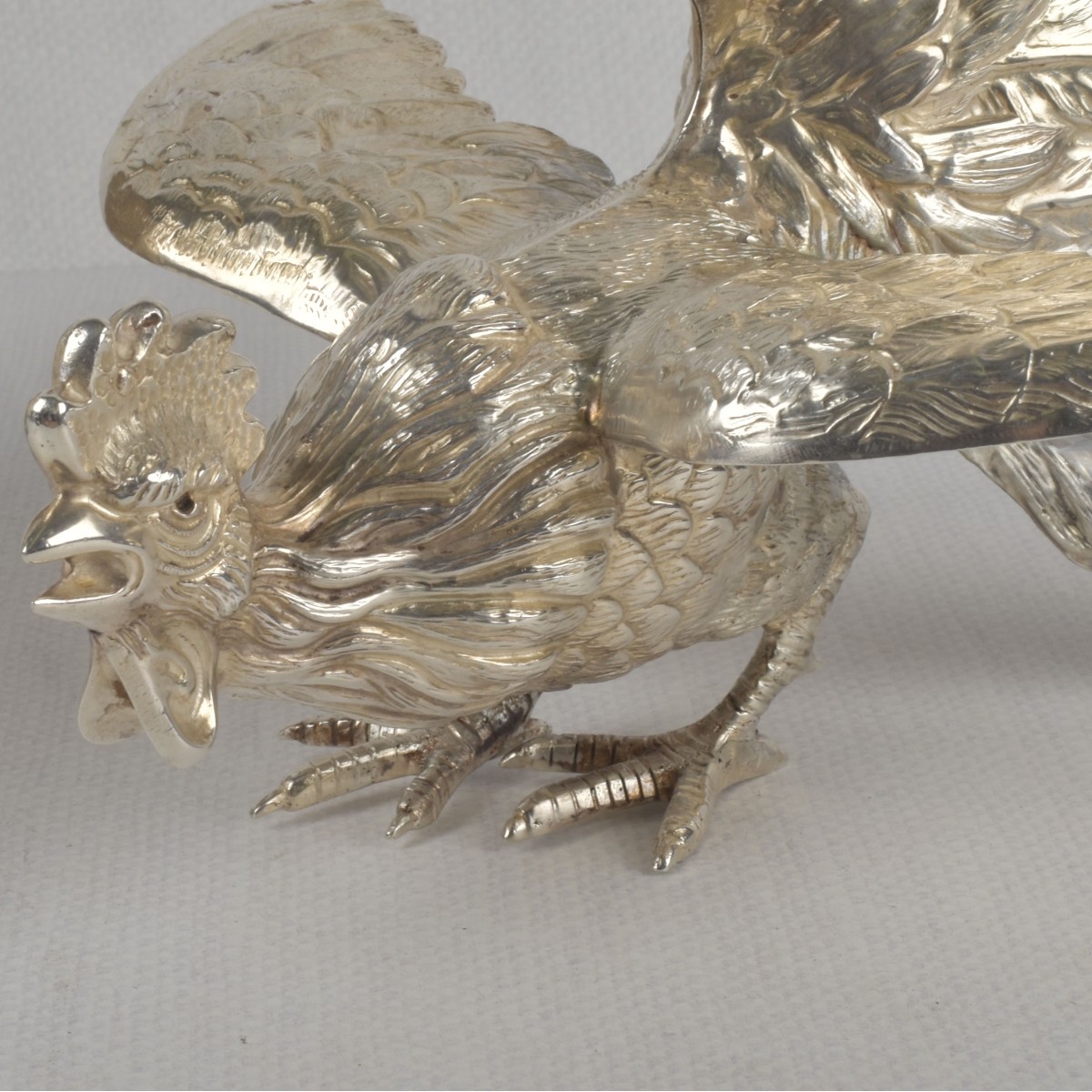 Camusso Sterling Silver Fighting Roosters