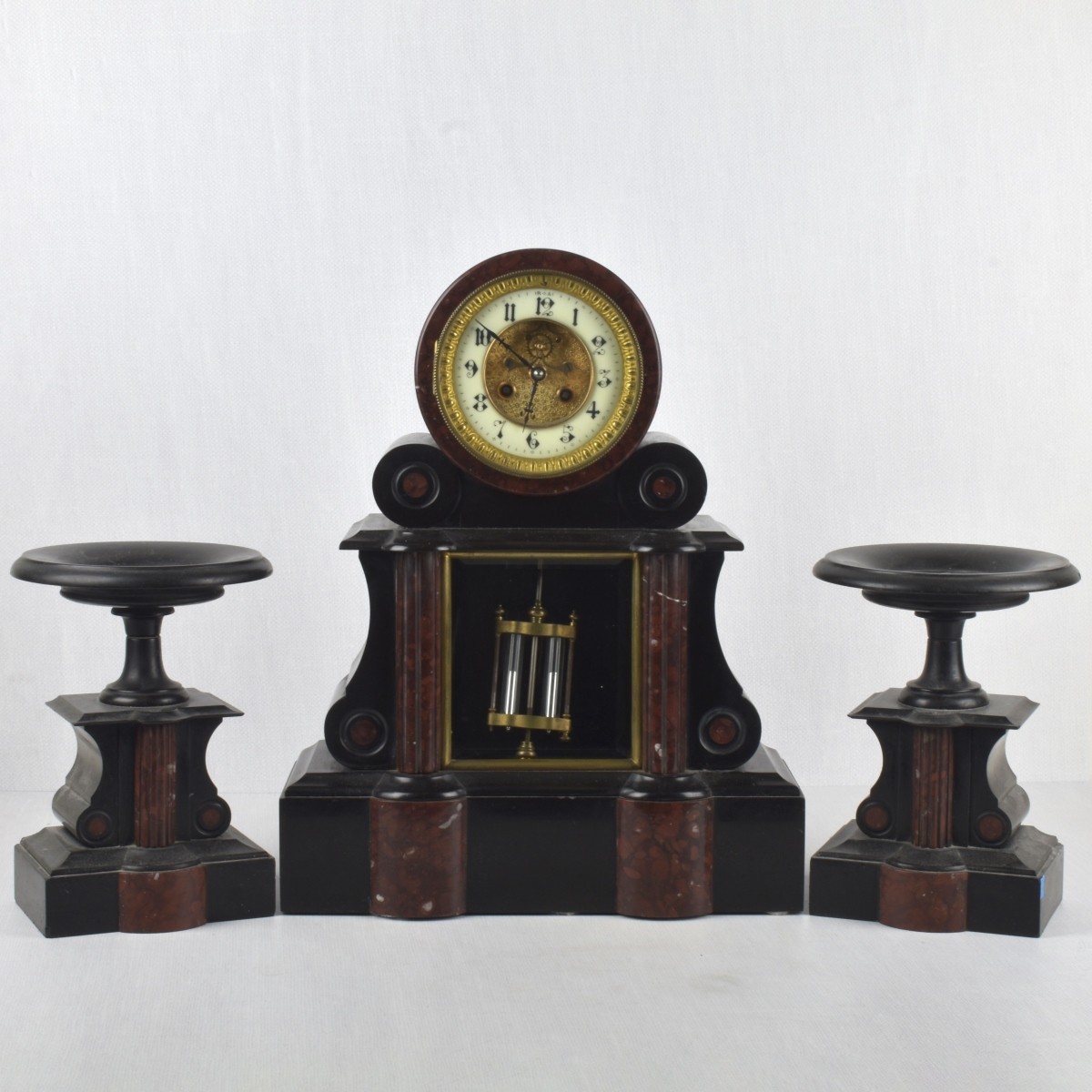 French Mantelpiece Garniture Clock
