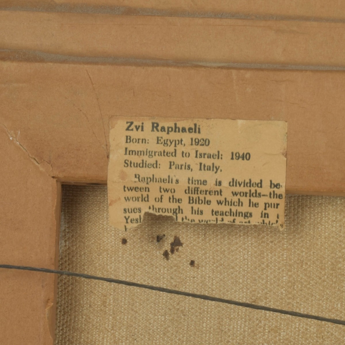Zvi Raphael, Israeli (1924-2005)