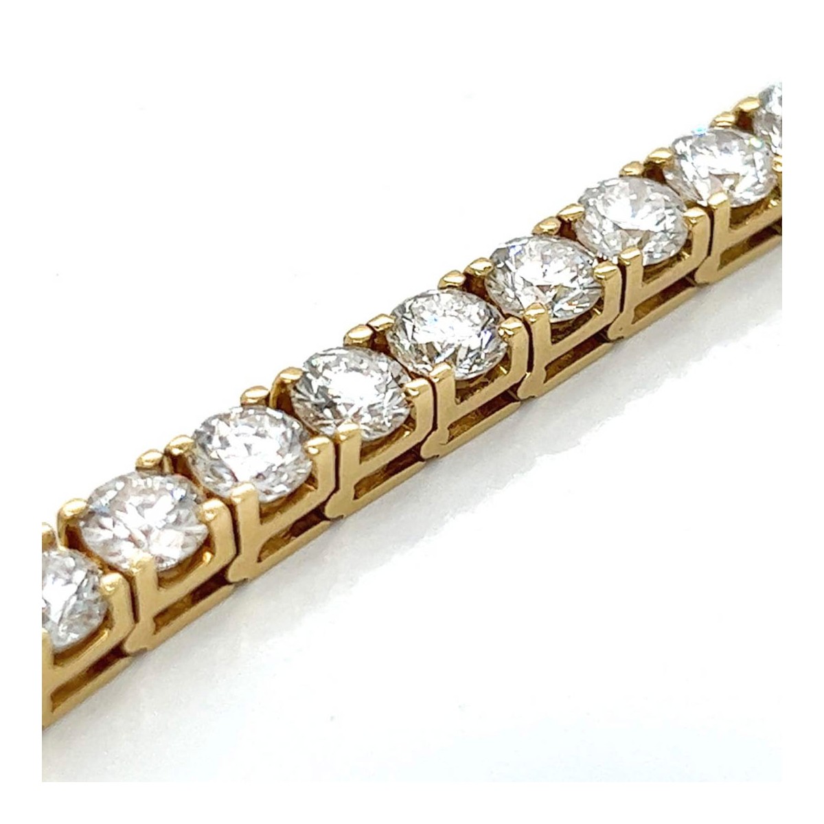 Diamond and 18K Tennis Bracelet