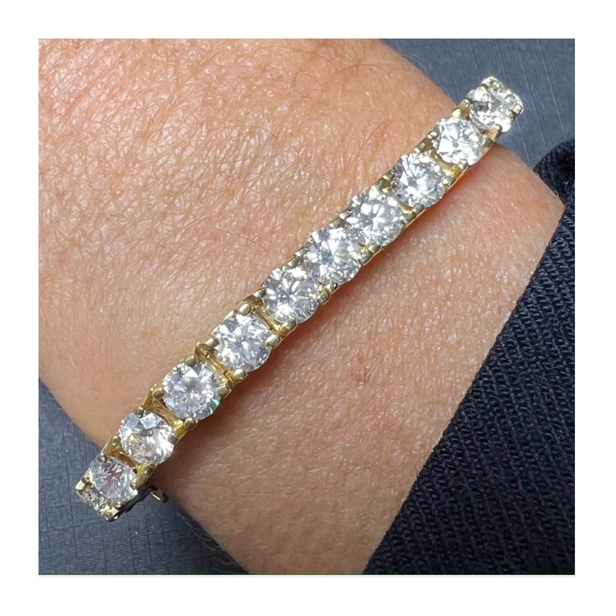 Diamond and 18K Tennis Bracelet