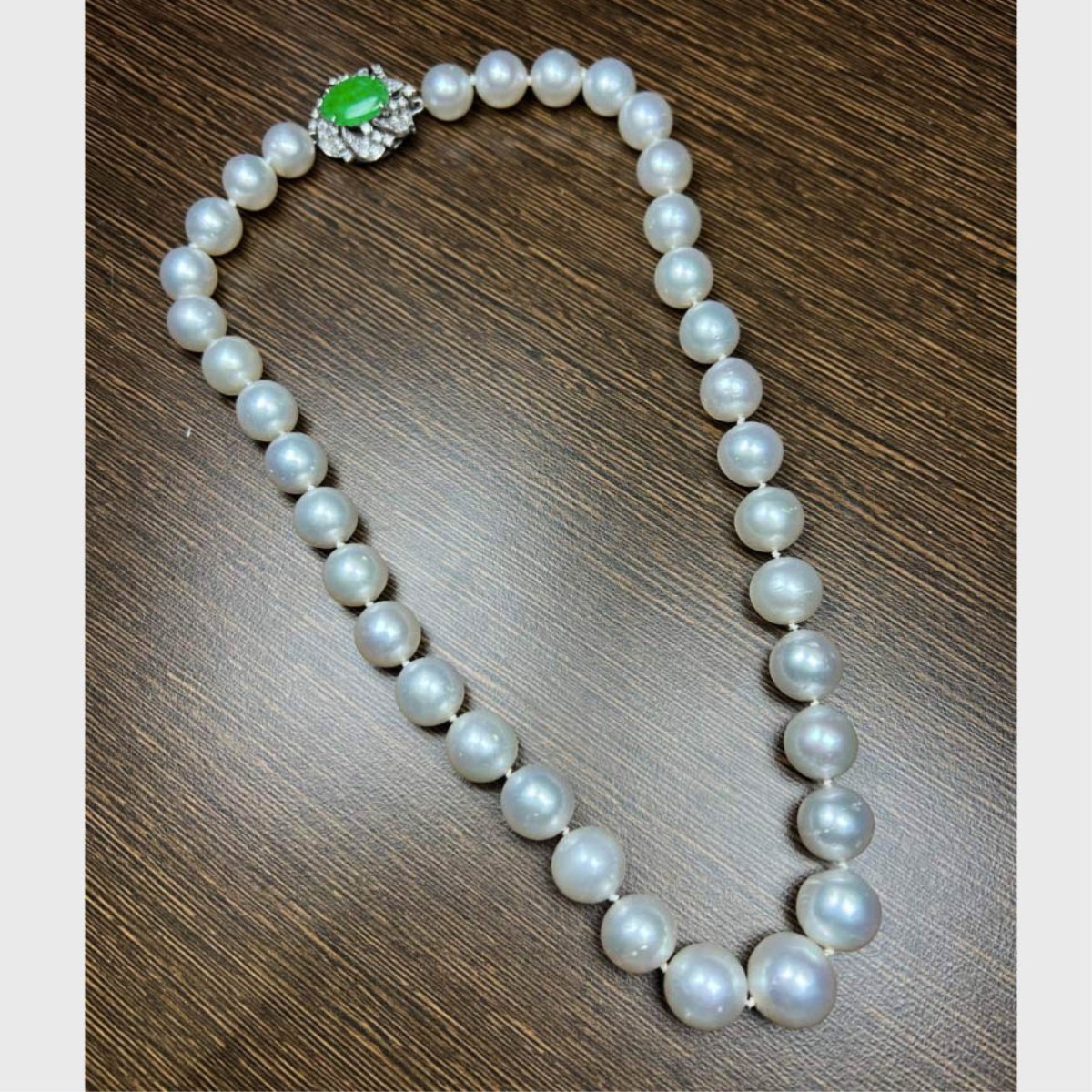 Pearl, Jade & Diamond Necklace